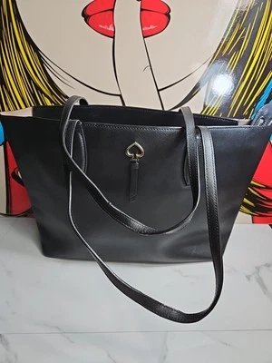 Kate Spade Adel 黑色手提包大号单肩包 17.5x10.5x5 — 第 1/4 张图片