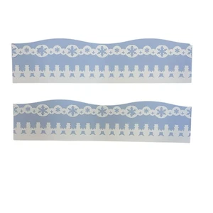 Snowflake And Snowman 12” Layered Die Cut Cardstock Scrapbook Border Set Of 2 - Picture 1 of 3