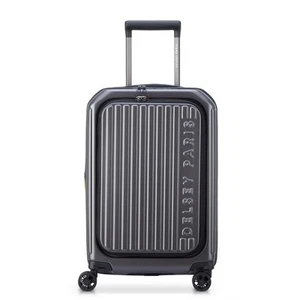 NEW Delsey Securitime 4 Exp. Wheelaboard Spinner Case Anthracite 55cm - Picture 1 of 6