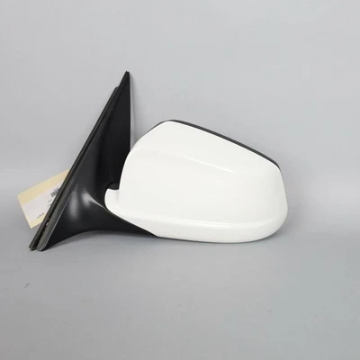 2011-2013 BMW 528i 535i 550i Door Mirror Left Rear View Alpine White OEM Used - Image 1 of 4