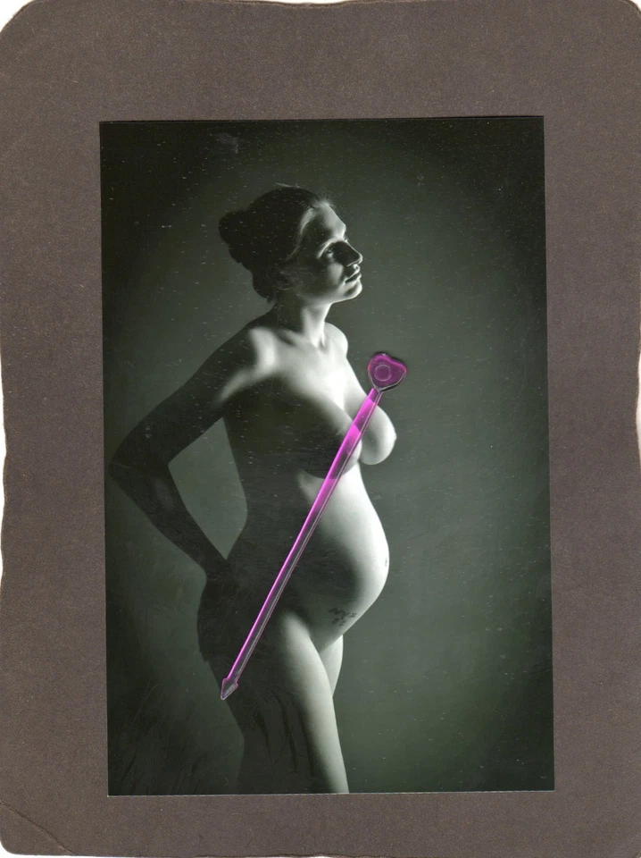 14Wä) Foto Frau Kunst Modell Schwanger Woman . - Bild 1 von 1