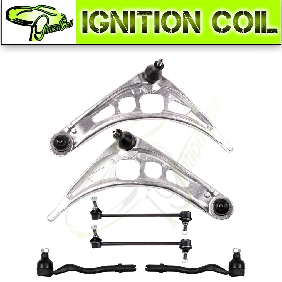 6pc Steering Kit Control Arms Tie Rod Ends Sway Bar Links for BMW Z4 2006 - 2008 - Image 1 of 4
