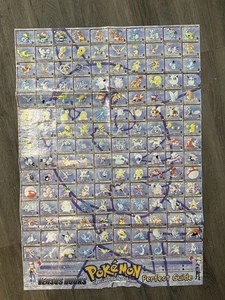 Poster Pokémon Huge vs Guide Poster orginal 150 pikachu Gameboy Nintendo Red - Picture 1 of 1