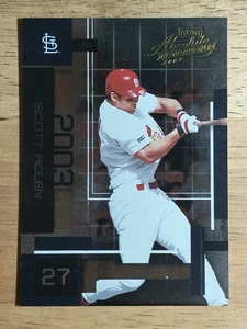 Absolute Memorabilia #27 2003 Scott Rolen - Imagen 1 de 2