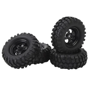 4Pcs RC Rubber Tires Set Practical RC Wheel Rims Tires Enhanced Performance - Picture 1 of 24