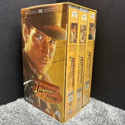Indiana Jones Trilogy Box Set, VHS Video, Vintage, Digitally Mastered, Lucasfilm - Image 1 of 3
