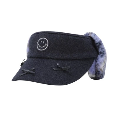 Genuine PEARLY GATES GOLF Womens Smile Color Block Ear Warmer Sun Visor  - Image 1 of 4