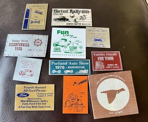 Vintage Lot Of 1970's Oregon Car Show Dash Plaques.   Car Club - Picture 1 of 12