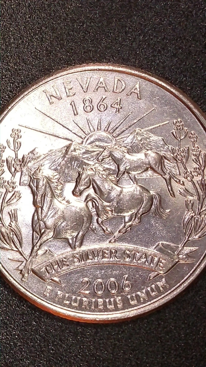 1864 Nevada 2006 State Gold Plated Quarter Someone Told Me This Is - Foto 2