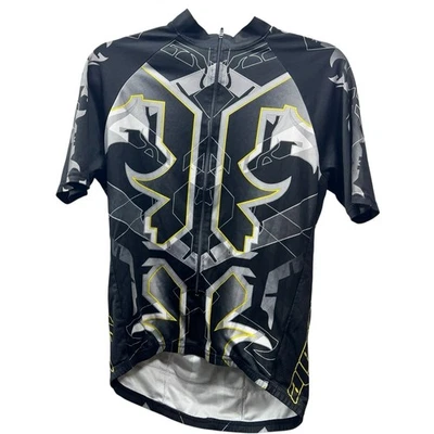 Camiseta deportiva de ciclismo Cannondale para hombre mediana negra amarilla gráfica crónica ajuste de carrera EE. UU. Foto 1 de 4
