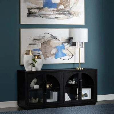 Camberwell Four-Door Sideboard - Black - Contemporary, Transitional - Image 1 of 4