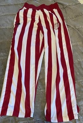 INDIANA HOOSIERS Warm Up ADIDAS Candy Stripe Youth LARGE Pants FREE SHIPPING - Image 1 of 4