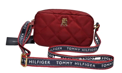 Tommy Hilfiger Quilted Crossbody Handbag Red New! NWT - Image 1 of 4