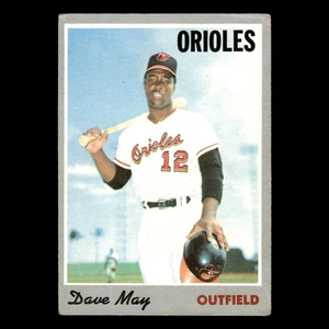 Dave May #81 1970 Topps Baltimore Orioles Baseball Card MLB EX - Picture 1 of 3