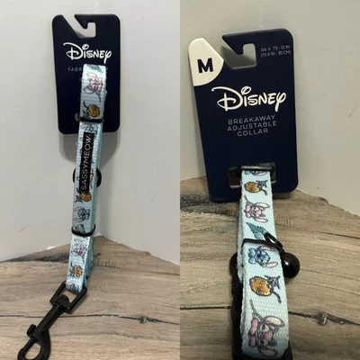 Collar de gato ajustable azul Sassy Meow Disney Stitch (M) y correa a juego 6 pies NUEVO Foto 1 de 4