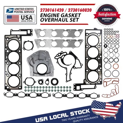 Engine Overhaul Gasket Seals Set For Mercedes-Benz G550 S500 W221 M273 5.5 V8 - Image 1 of 4