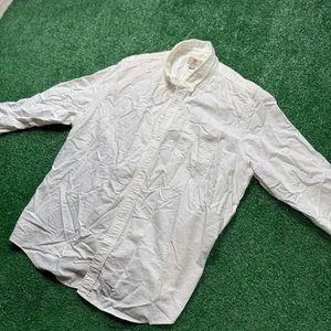 Timberland Mens White Long Sleeve Button Down Shirt Casual Dress Top - Picture 1 of 7