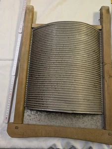 Tablero de lavado RDA madera zinc chapa corrugada RDA vintage - Imagen 1 de 2