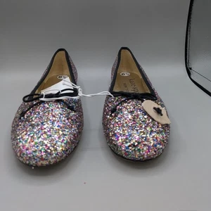 Kate Spade New York honigfarbene Slipper flache Schuhe mehrfarbig glitzernd Glitzer Größe 6,5 - Bild 1 von 7