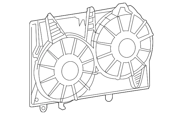 Capa de ventilador genuína GM 19129907 - Imagem 1 de 2
