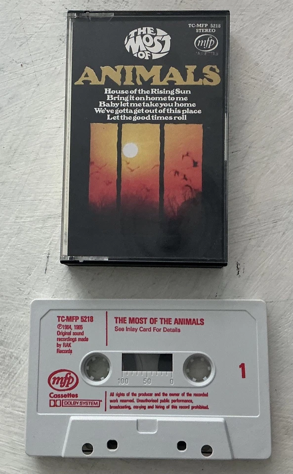 The Most Of The Animals Cassette Album TC_MFP5218 1971? Great Condition EX — 第 1/3 张图片