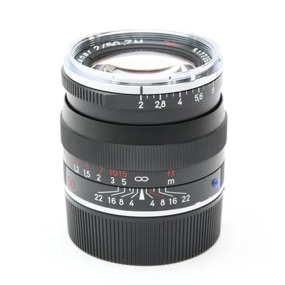 Carl Zeiss Planar T* 50 mm F/2 ZM negro (para montaje Leica M) -casi como nuevo- #247 Foto 1 de 4