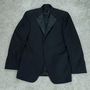 Corneliani Tuxedo Jacket Classic Black Wool Mens 40R US 50 EU - Picture 1 of 14