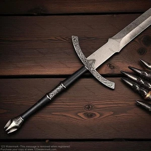 Espada Rey Brujo Serie Oscura Siniestra El Señor de los Anillos Película Él Hobbit Nazgul - Imagen 1 de 4
