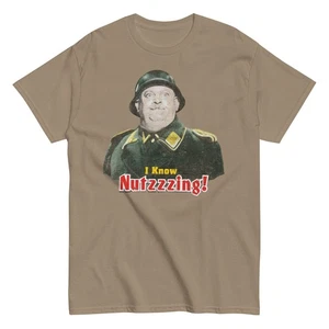 Hogan's Heroes I KNOW NOTHING SGT Grafik T JPDesign klassisches T-Shirt - Bild 1 von 13