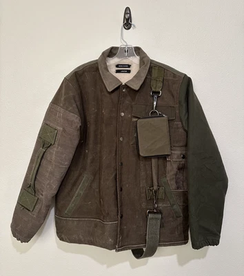 Reese Cooper военного зеленый Chore куртка стриженный мех с подкладкой 1 из 5 ограниченного тиража - Изображение 1 из 4