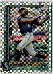 2025 Topps Chrome MLB No. 164 Randy Arozarena Checkerboard Refractor - Bild 1 von 2