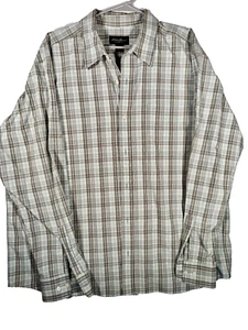 Eddie Bauer Hemd Herren XXL grün kariert langarm Classic Fit - Bild 1 von 4