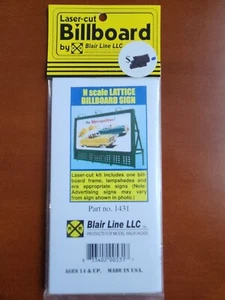 N Lattice Billboard Kit SCALE TRAIN LAYOUT DIORAMA BLAIR LINE 1431 - Picture 1 of 2