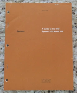 Vintage IBM System / Guide to IBM System / 370 Model 168 Dated 1972 - Picture 1 of 8