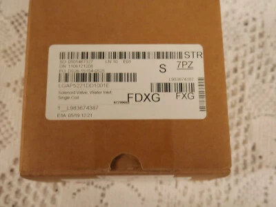 NUEVO EN CAJA LAVAVAJILLAS LG LGA5221DD1001E ELECTROVÁLVULA ENTRADA DE AGUA CONJUNTO BOBINA ÚNICA Foto 1 de 4