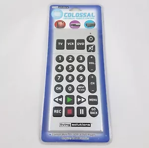 Colossal Telecomando Universale 3 Dispositivi TV VCR DVD Soluzioni Living Regalo - Foto 1 di 8
