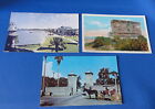 3 Postcards - St. Augustine FL - City Gate, Fort Matanzas, Harbor View from Fort