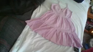 NWT! Zaful Size M Purple V-Neck Mini Dress Spaghetti Strap Smock Back Sundress - Picture 1 of 23