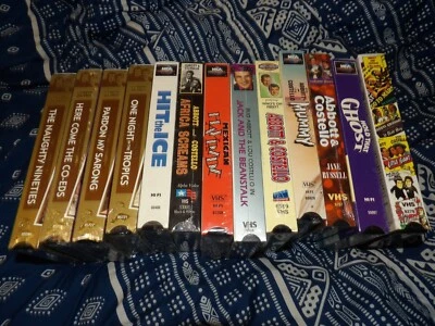 Lot of 13 Abbott And Costello VHS Tapes 12 Unopened See Description Foto 1 de 4