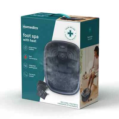 NUEVO HoMedics Bubble Bliss Foot Spa con calor y masaje - ¡Relaja los pies cansados! Foto 1 de 4