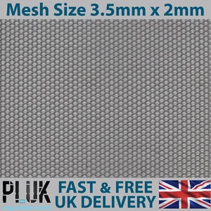 DIFFERENT SIZE Sheets of Expanded Aluminium Silver Metal Mesh Size 3.5mm x 2mm - Picture 1 of 4