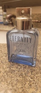 Genuine Calvin Klein Eternity Aqua for men 100ml 3.4oz Empty Bottle - Picture 1 of 2