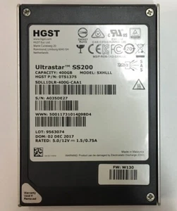 SDLL1DLR-400G-CAA1 - Hitachi 400GB SSD SAS 2.5" HDD 0 power on hours - Picture 1 of 1