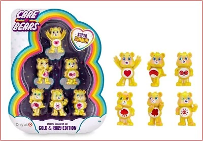 6 Bears - Care Bears GOLD & RUBY Edition - SPECIAL COLLECTOR Set ❤️EXCLUSIVE❤️ - Image 1 of 4