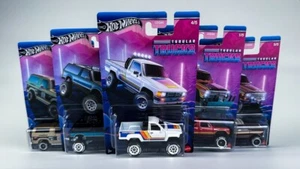 HOT WHEELS 2024 RÖHRENLASTWAGEN KOMPLETTER SET MIT 5 FORD, DODGE, JEEP, TOYOTA CHEVY UK! - Bild 1 von 1