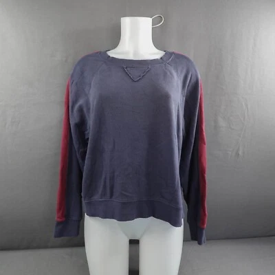 Espléndida sudadera para mujer grande azul envejecido grunge salón diario acogedor Foto 1 de 4