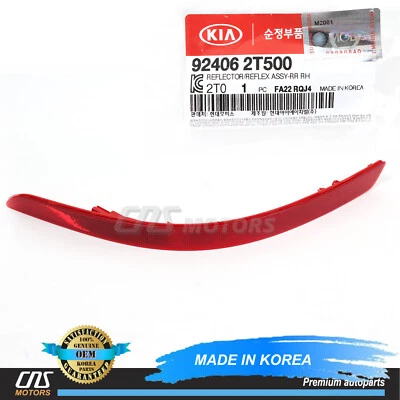 GENUINE REAR Bumper Reflector RIGHT RH for 2014-2015 Kia Optima 924062T500⭐⭐⭐⭐⭐ - Image 1 of 3