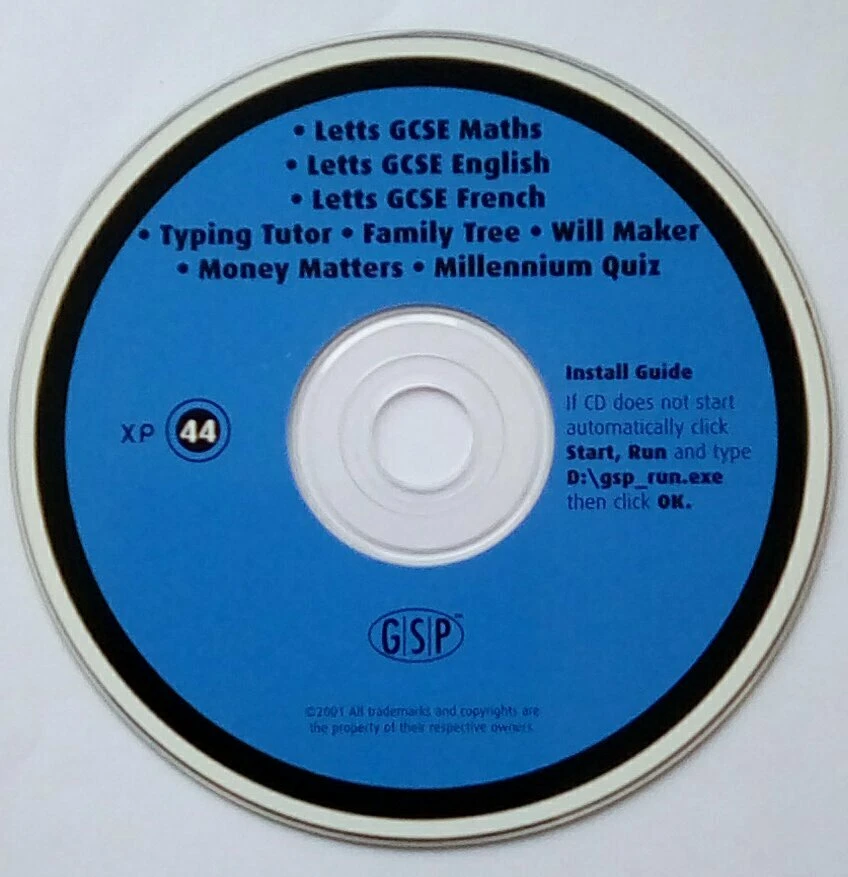 Letts GCSE Maths English French Money PC Children's Educational Software - Image 1 of 1