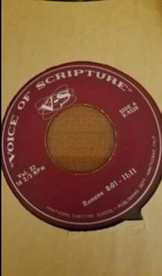 (Set of 9) Religious VOICE OF SCRIPTURE 45rpm Bible Scriptures on vinyl records - Image 1 of 4