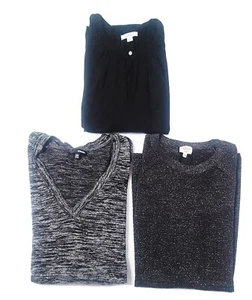 Wilfred Aritzia Lot of 3 heathered Gray, Black and Sheer long Sleeve Small - Picture 1 of 9